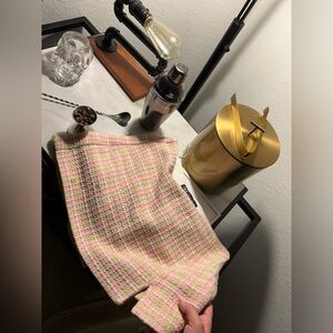 Zara Pink and Green Plaid Skort